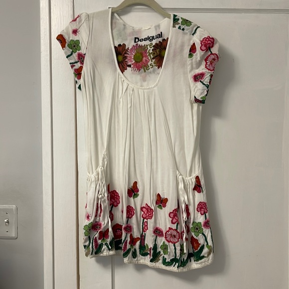 Desigual Floral Top W/ Pockets - Picture 1 of 5